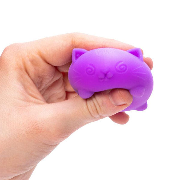 Nee Doh Teenie Cool Cats Squishy Fidget Stress Ball Toys (3pc) Colors Ship Assorted