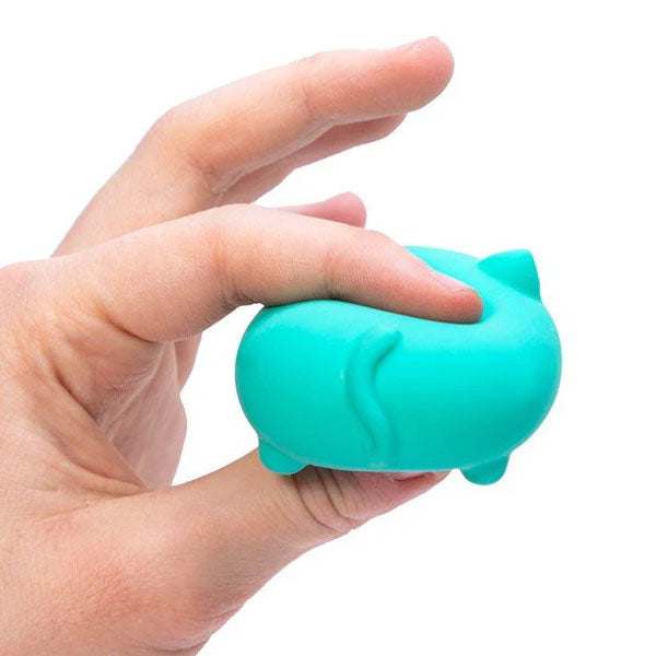 Nee Doh Teenie Cool Cats Squishy Fidget Stress Ball Toys (3pc) Colors Ship Assorted