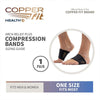 Copper Fit® Arch Relief Plus Orthotic Support Foot Compression Bands (1 Pair)