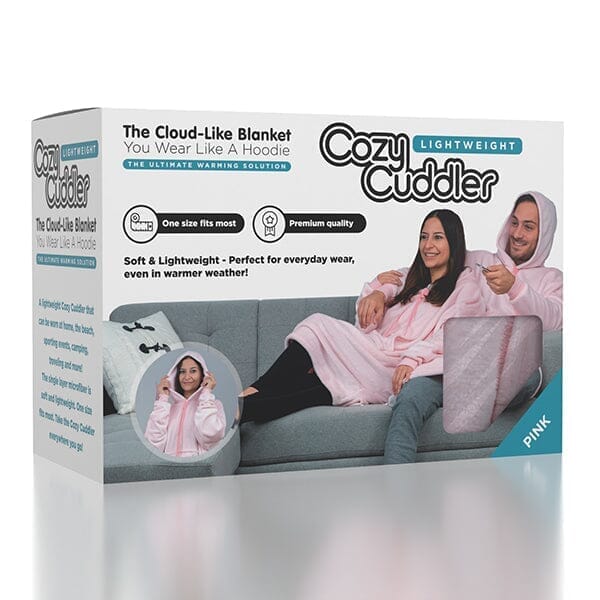 Cozy Cuddler: Lightweight | Cloud-Like Blanket Hoodie for Summer | Multiple Colours Simple Showcase Pink 