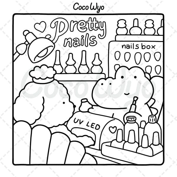 "Cozy Friends" Coloring Book: Cozy Space Coloring by Coco Wyo (40 Pages) Simple Coco Wyo 