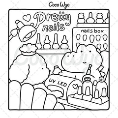 "Cozy Friends" Coloring Book: Cozy Space Coloring by Coco Wyo (40 Pages)