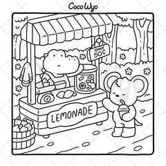 "Cozy Friends" Coloring Book: Cozy Space Coloring by Coco Wyo (40 Pages)