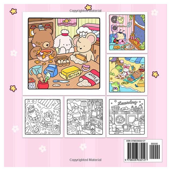 "Cozy Friends" Coloring Book: Cozy Space Coloring by Coco Wyo (40 Pages)