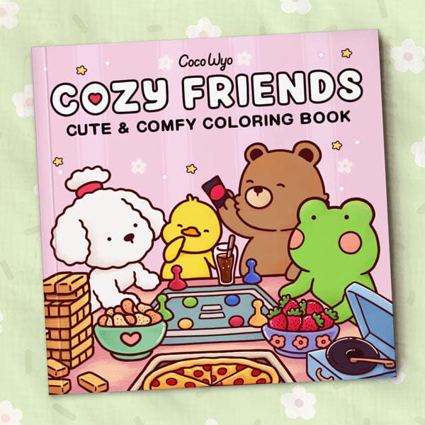 "Cozy Friends" Coloring Book: Cozy Space Coloring by Coco Wyo (40 Pages) Simple Coco Wyo 