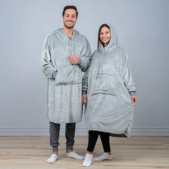 Lightweight Cozy Cuddler Cloud-Like Blanket Hoodie (Multiple Colors) Simple Cozy Cuddler Light Grey 