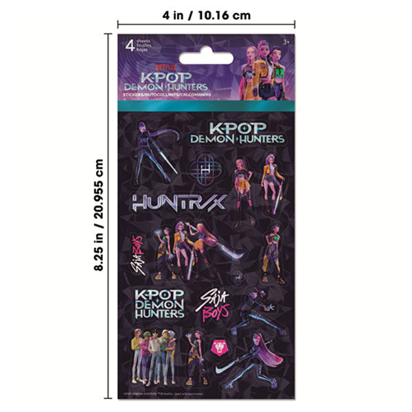 KPop Demon Hunters Sticker Pack (4 Sheets)