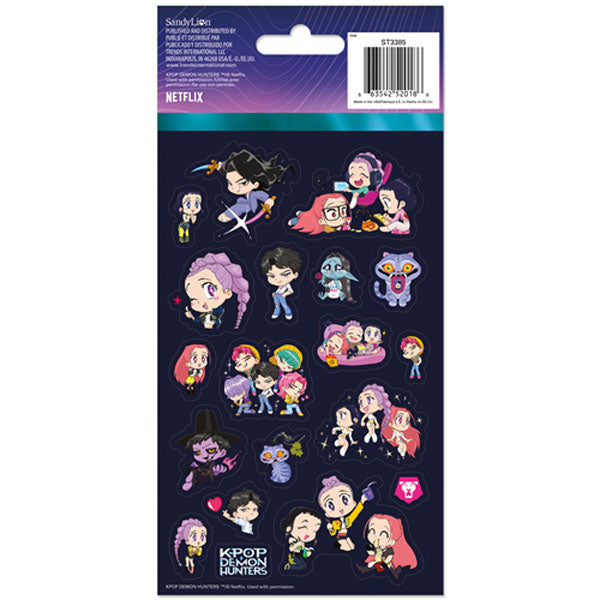 KPop Demon Hunters Sticker Pack (4 Sheets)