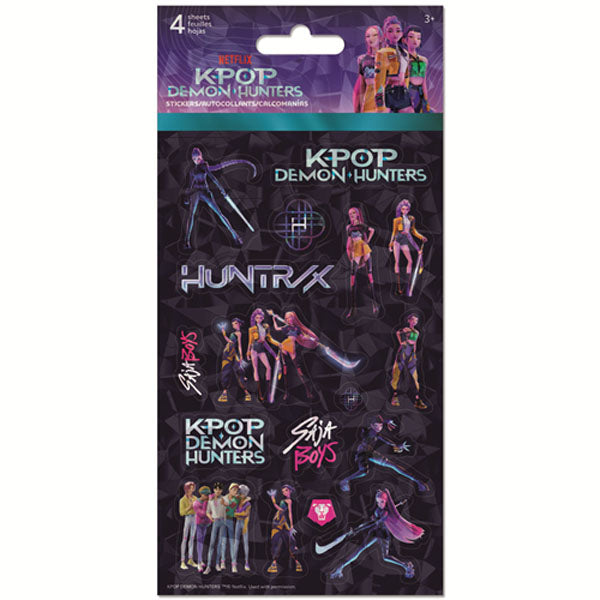 KPop Demon Hunters Sticker Pack (4 Sheets)