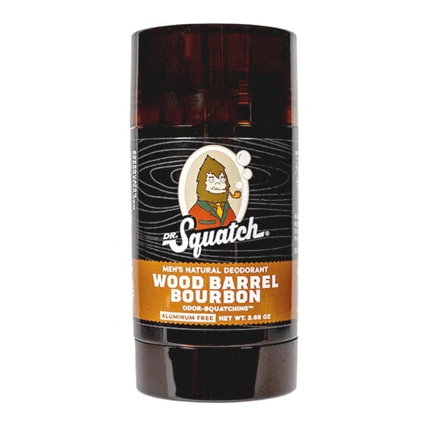 Dr. Squatch® All-Natural Deodorant For Men | Wood Barrel Bourbon Simple Showcase 