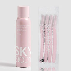 SknBody Hair Identifier Spray (4.0oz) & Facial Razors (4pk) Dermaplaner Bundle Simple Showcase 