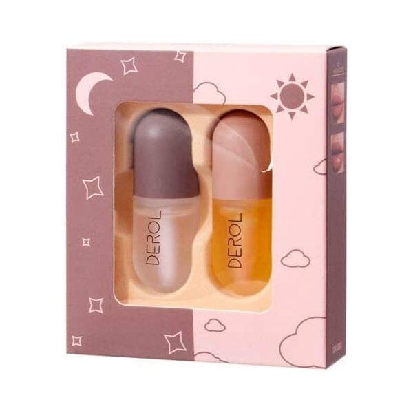 Derol Day & Night Natural Lip Plumper Set (2pk) | As Seen On Social! Simple Showcase 