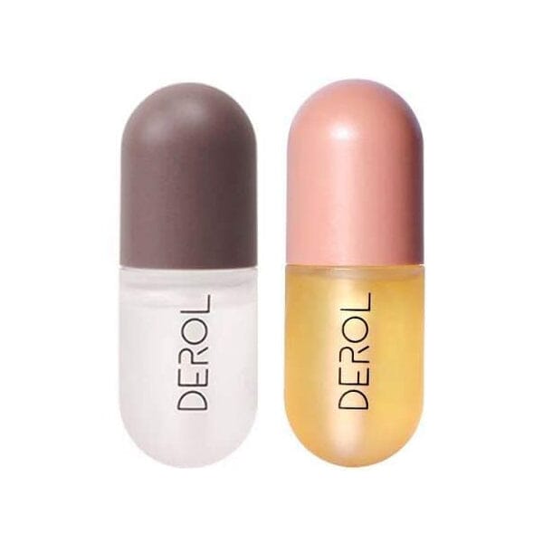 Derol Day & Night Natural Lip Plumper Set (2pk) | As Seen On Social! Simple Showcase 