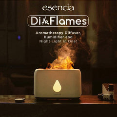 Esencia DiFlames 3-in-1 Aroma Diffuser (200mL) | Mesmerizing Cold Flame Effect! Simple Showcase 