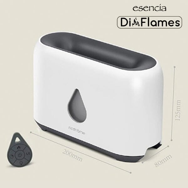 Esencia DiFlames 3-in-1 Aroma Diffuser (200mL) | Mesmerizing Cold Flame Effect! Simple Showcase 