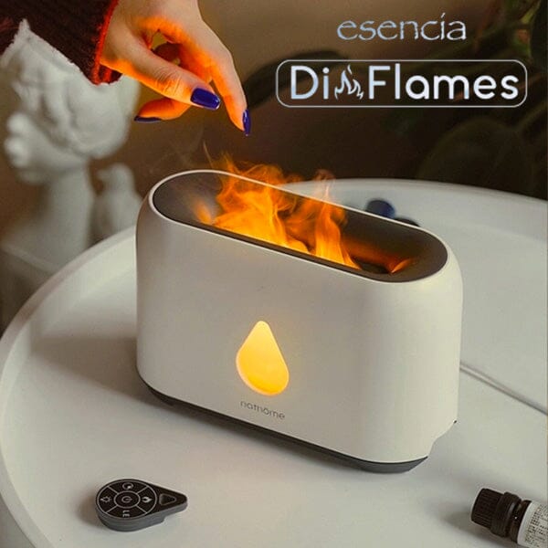 Esencia DiFlames 3-in-1 Aroma Diffuser (200mL) | Mesmerizing Cold Flame Effect! Simple Showcase 