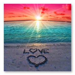 Studio Diamond Painting Full Coverage | Beach Love | 40cm x 40cm | Pre-Order Preorder Showcase 