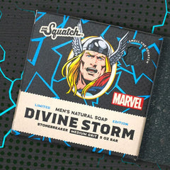 Dr. Squatch® x Marvel™ All-Natural Bar Soap For Men - Thor Divine Storm Simple Dr. Squatch 