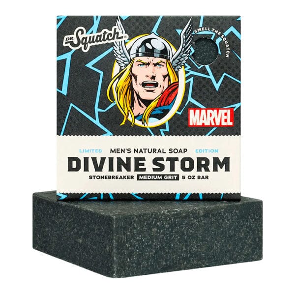 Dr. Squatch® x Marvel™ All-Natural Bar Soap For Men - Thor Divine Storm Simple Dr. Squatch 