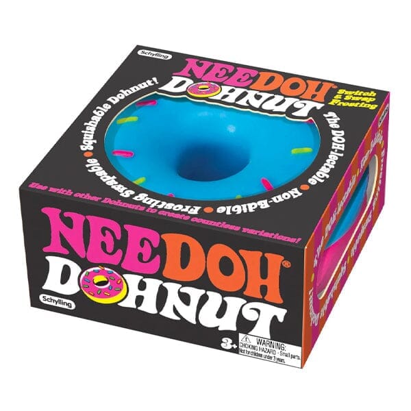Nee Doh Dohnut | Squishy Fidget Donut | Colors Ship Assorted Simple Showcase 