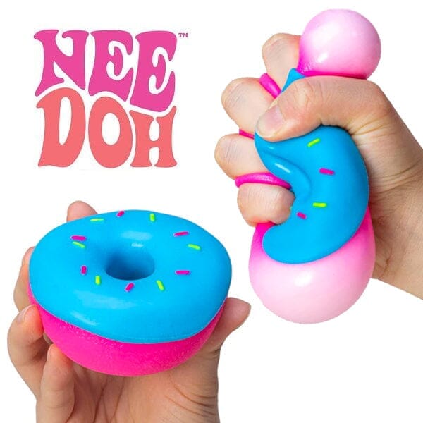 Nee Doh Dohnut | Squishy Fidget Donut | Colors Ship Assorted Simple Showcase 