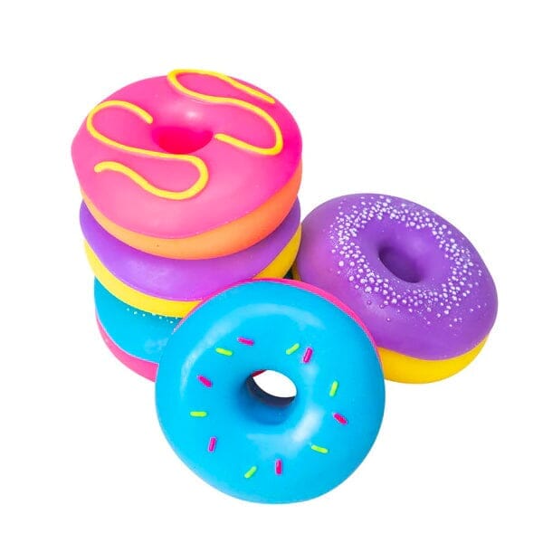 Nee Doh Dohnut | Squishy Fidget Donut | Colors Ship Assorted Simple Showcase 