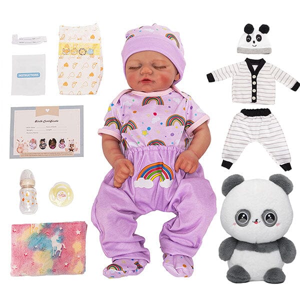 TrueHeart Treasures: Dream Weavers Collection Weighted Reborn Lifelike Baby Dolls (3kg) Baby Aurora Simple TrueHeart Treasures 