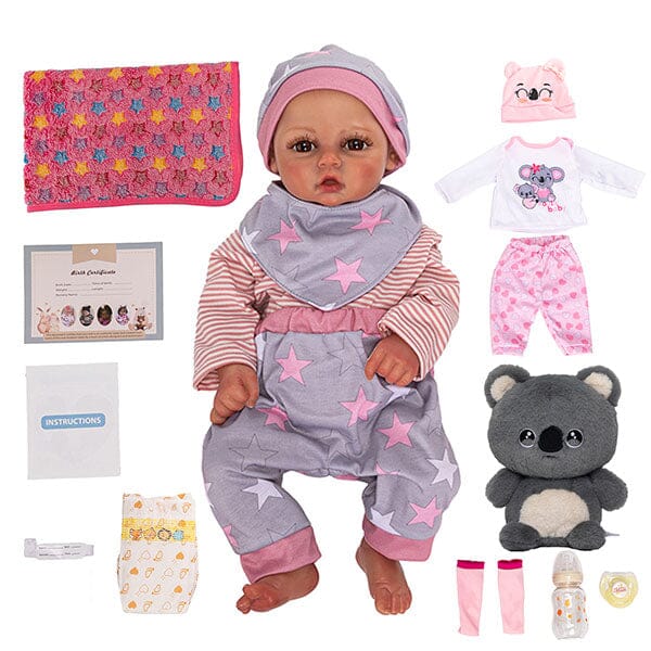 TrueHeart Treasures: Dream Weavers Collection Weighted Reborn Lifelike Baby Dolls (3kg) Baby Evangeline Simple TrueHeart Treasures 