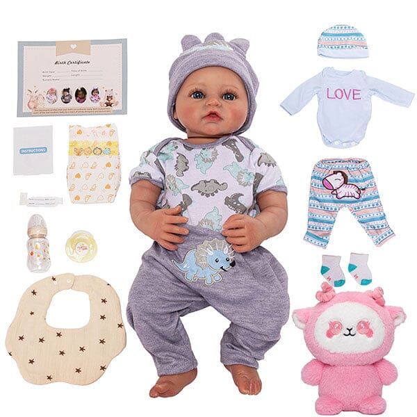 TrueHeart Treasures: Dream Weavers Collection Weighted Reborn Lifelike Baby Dolls (3kg) Baby Mira Simple TrueHeart Treasures 