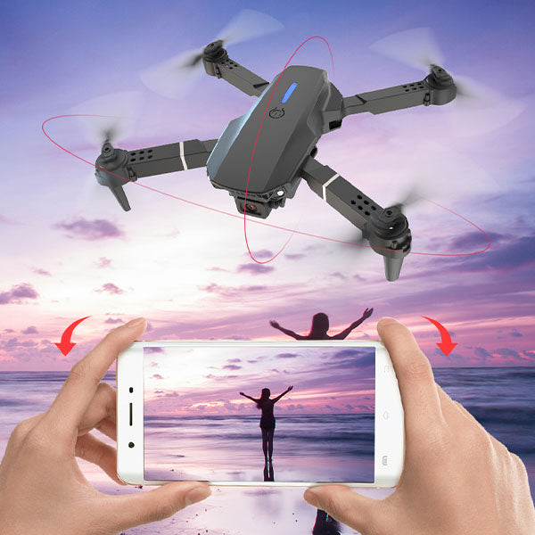 Outplay MetaDrone 4K Dual-Camera RC Drone with Case & Bonus Battery
