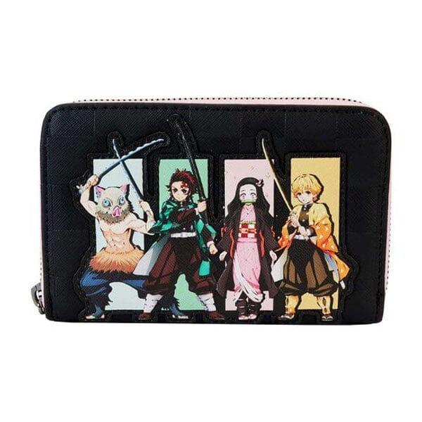 Loungefly Aniplex Demon Slayer Group Zip Around Wallet Preorder Showcase 