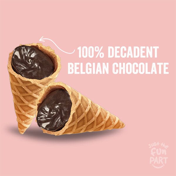 Just The Fun Part Dubai Chocolate Pistachio Kadaifi Filled Bite-Size Crispy Mini Waffle Cones (120g) Simple Just The Fun Part 