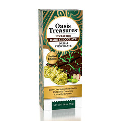 Dubai Pistachio Dark Chocolate Bar Pistachio by Oasis Treasures (75g)