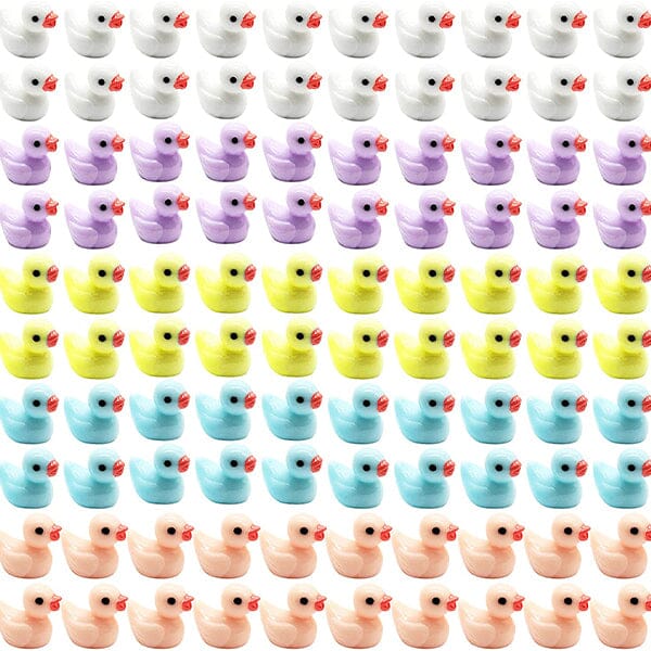 Hide-A-Duck (100pc) | Tiny Resin Ducks To Prank Your Friends With! | As Seen On Social Simple Showcase 