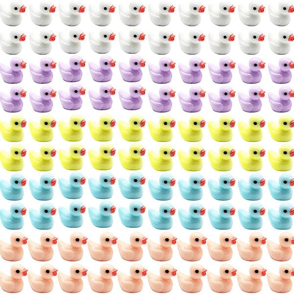 Hide-A-Duck (100pc) | Tiny Resin Ducks To Prank Your Friends With! | As Seen On Social Simple Showcase 