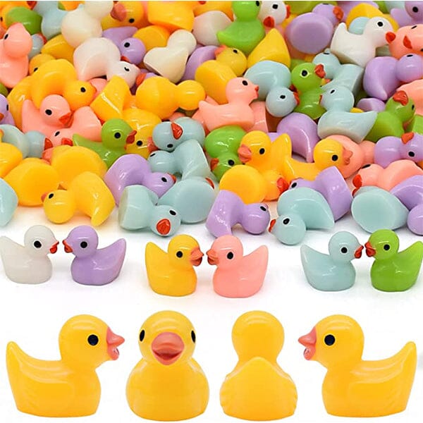 Hide-A-Duck (100pc) | Tiny Resin Ducks To Prank Your Friends With! | As Seen On Social Simple Showcase 