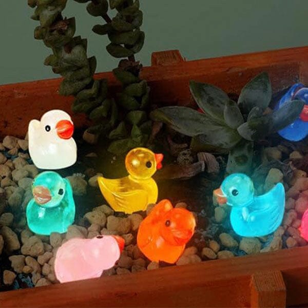 Hide-A-Duck Tiny Glow-In-The-Dark Duck Charms (100pc) Simple Showcase 