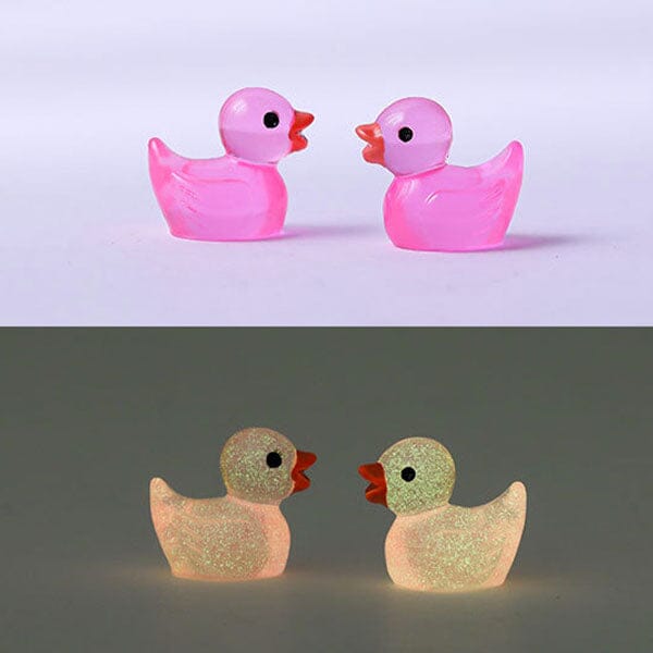 Hide-A-Duck Tiny Glow-In-The-Dark Duck Charms (100pc) Simple Showcase 