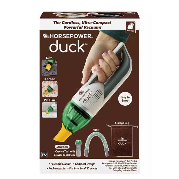 Horsepower Duck Vacuum Rechargeable Handheld Vacuum (Includes Accessories!) Simple Exclusive 
