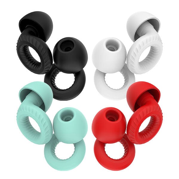 Silicone Noise Reduction Earplugs (Color Ships Assorted) Includes 3 Ear Tips Sizes Simple Exclusive 
