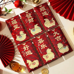 Lucky Lunar New Year Fire Horse Gift Envelopes (6pk)
