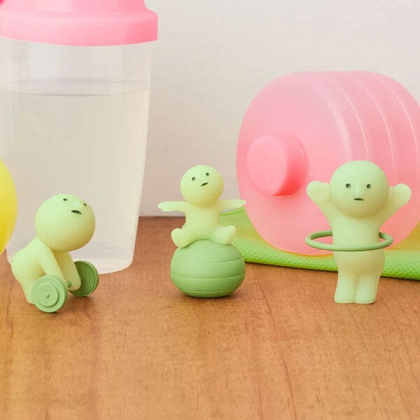 Smiski Exercising Series Collectible Glow in the Dark Figurine Blind Box (1pc) Simple Smiski 