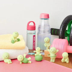 Smiski Exercising Series Collectible Glow in the Dark Figurine Blind Box (1pc) Simple Smiski 