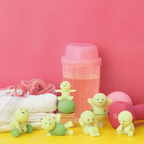 Smiski Exercising Series Collectible Glow in the Dark Figurine Blind Box (1pc) Simple Smiski 