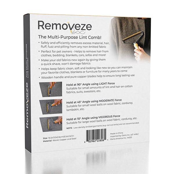 RemovEZE: The Multi-Purpose Lint Cleaner Comb (2pk) | Pure Copper Blades! Simple Showcase 