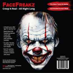 FaceFreakz Sheisty Mask Transparent Halloween Stocking Balaclava (Multiple Styles) Simple Exclusive 