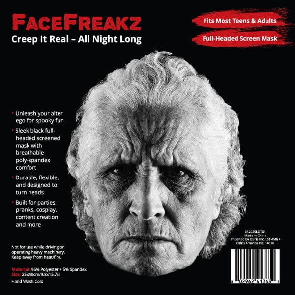 FaceFreakz Sheisty Mask Transparent Halloween Stocking Balaclava (Multiple Styles) Simple Exclusive 