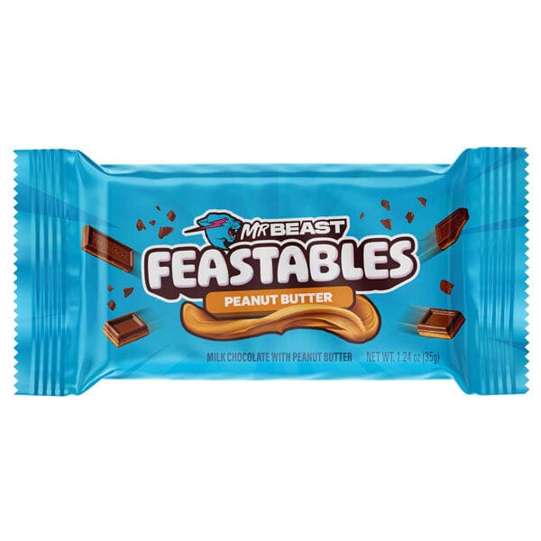 Mr. Beast Feastables New Formula Mini Organic Chocolate Bars 1.24oz (1pc) Assorted Flavors Simple Mr. Beast 