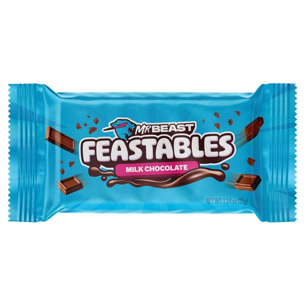 Mr. Beast Feastables New Formula Mini Organic Chocolate Bars 1.24oz (1pc) Assorted Flavors Simple Mr. Beast 