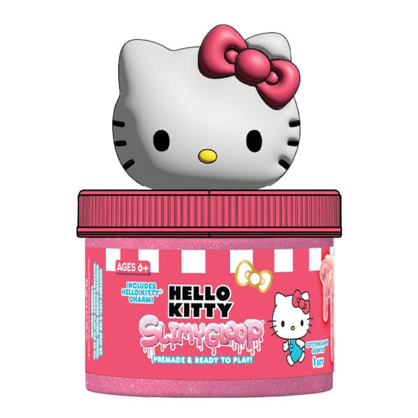 Sanrio Hello Kitty & Friends SlimyGloop Figural Topper Pre-Made & Ready To Play Slime (5.35oz) Multiple Styles Preorder Showcase Hello Kitty Cotton Candy Scent Red Slime 